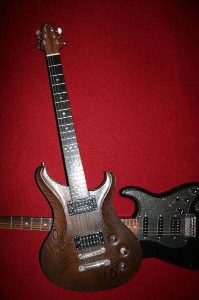 Ansicht von E-Gitarren